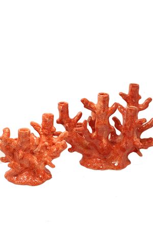 candeliere a forma di ramo di corallo L'Oasi ceramiche | CANDELIERECORGRROSSO